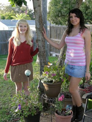 Krystal And Remelia Kissing And Modeling Naked